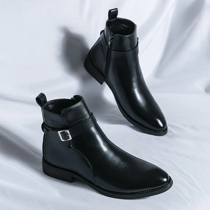 Elegantes botines de piel - Imagen 5