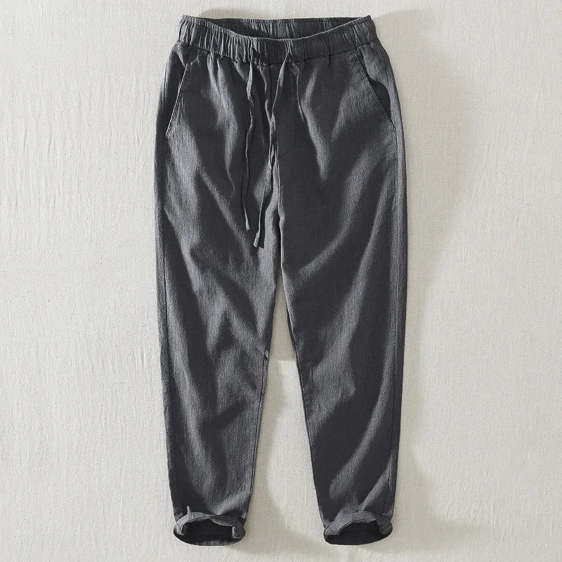 Pantalones informales de lino para hombre - Imagen 5