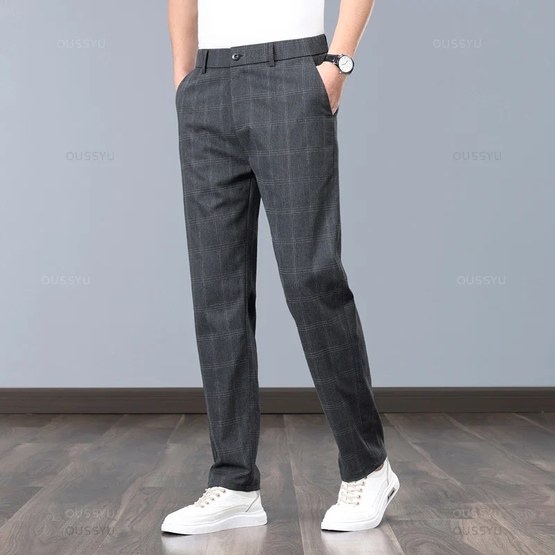 Pantalones elásticos a cuadros - Imagen 6