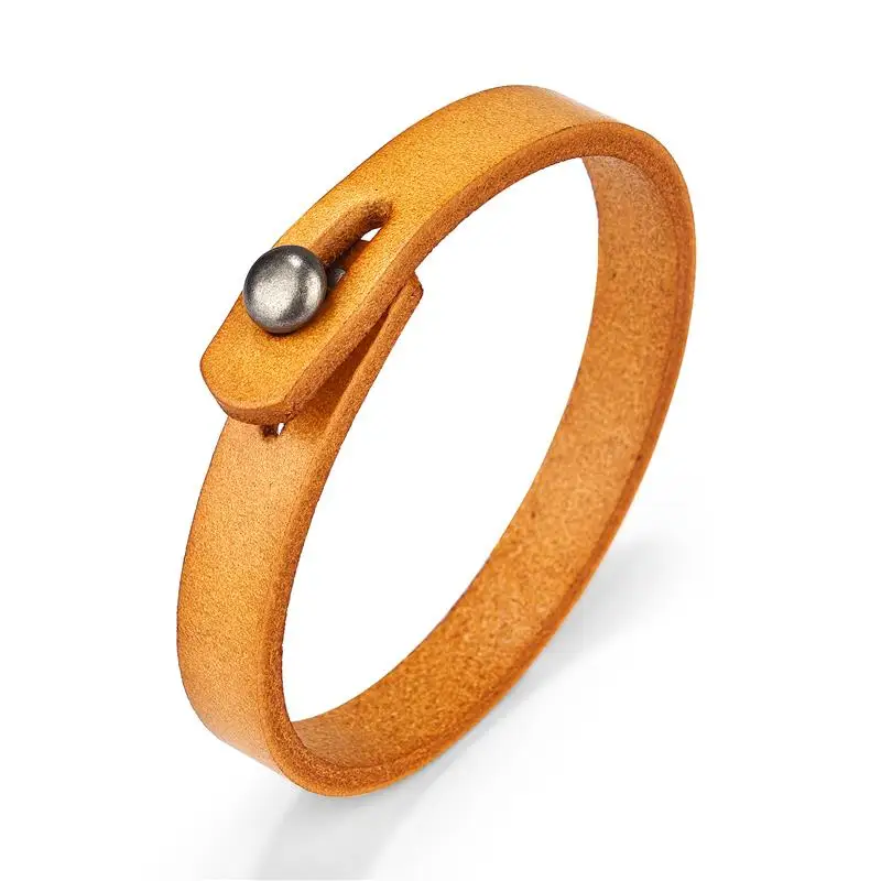 Pulsera de cuero trenzado para hombre - Imagen 4