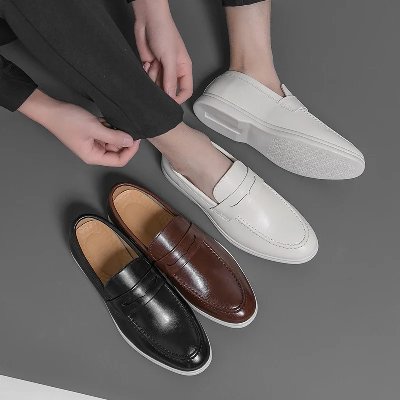 Mocasines de piel elegantes y formales para la oficina - Imagen 8