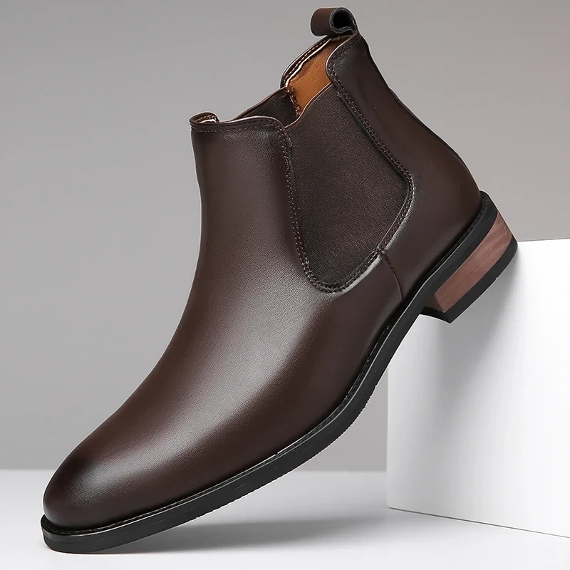 Botas elegantes de piel - Imagen 4