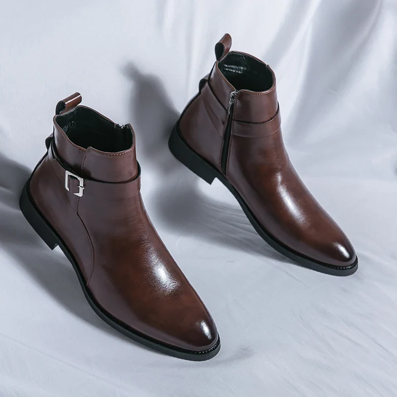 Elegantes botines de piel - Imagen 9