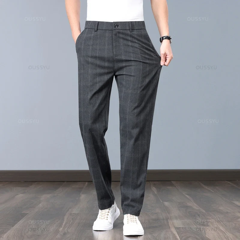 Pantalones elásticos a cuadros - Imagen 7