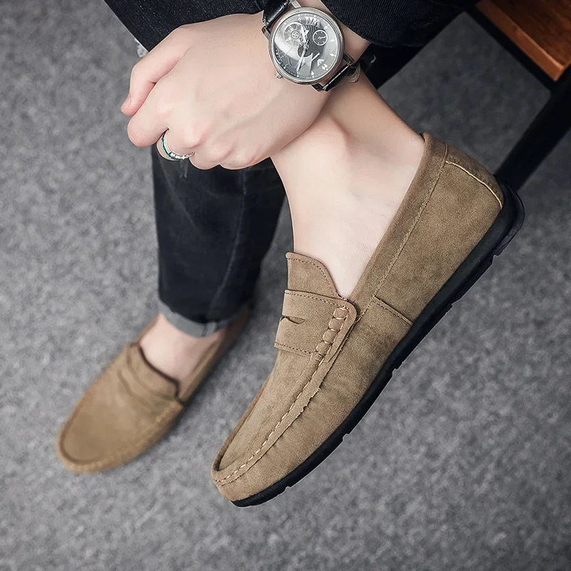 Mocasines de ante ligeros para hombre - Imagen 4