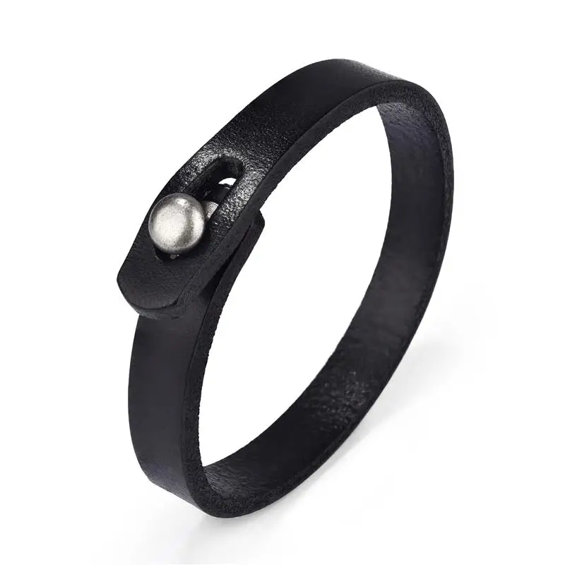 Pulsera de cuero trenzado para hombre - Imagen 3