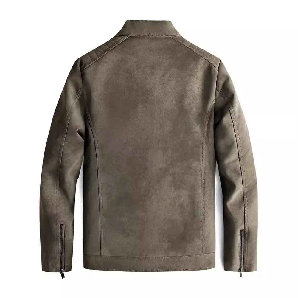 Elegante chaqueta de cuero con forro polar - Imagen 7