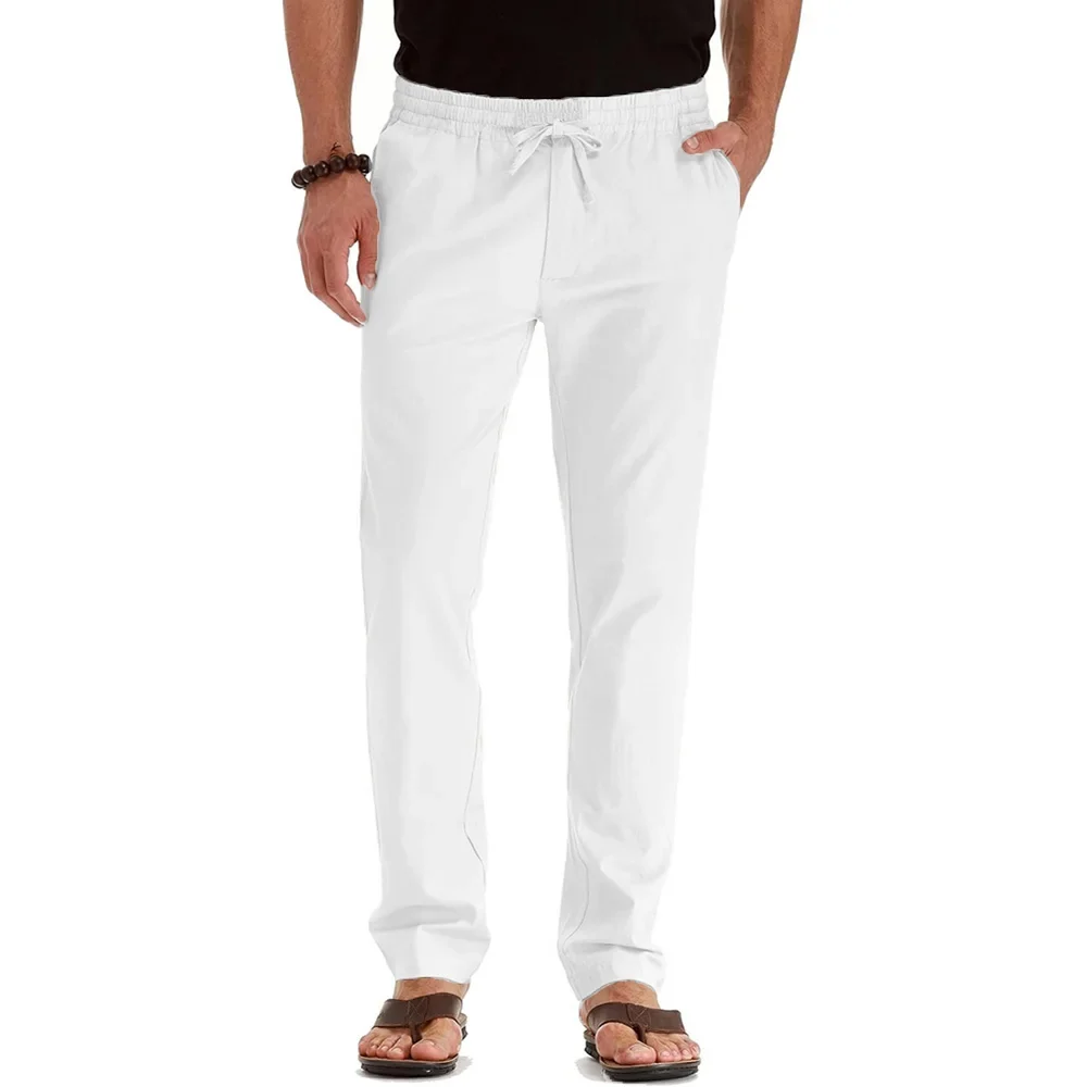 Pantalones de algodón y lino - Imagen 4