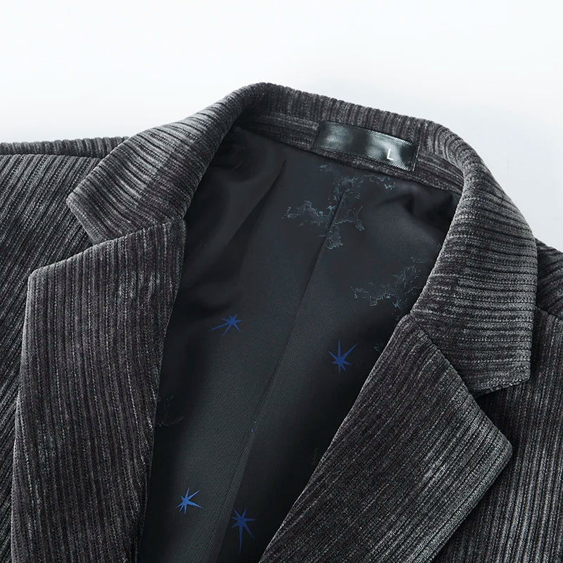 Elegante chaqueta de traje de pana - Imagen 6