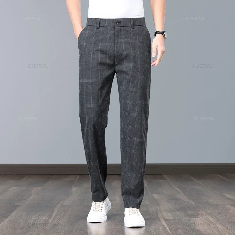 Pantalones elásticos a cuadros - Imagen 8