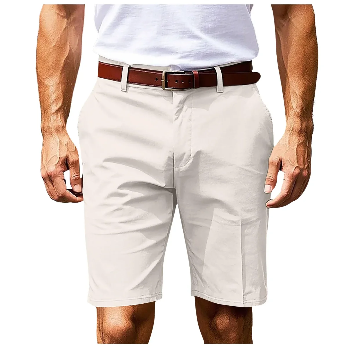 Pantalones cortos elegantes de algodón chino - Imagen 5