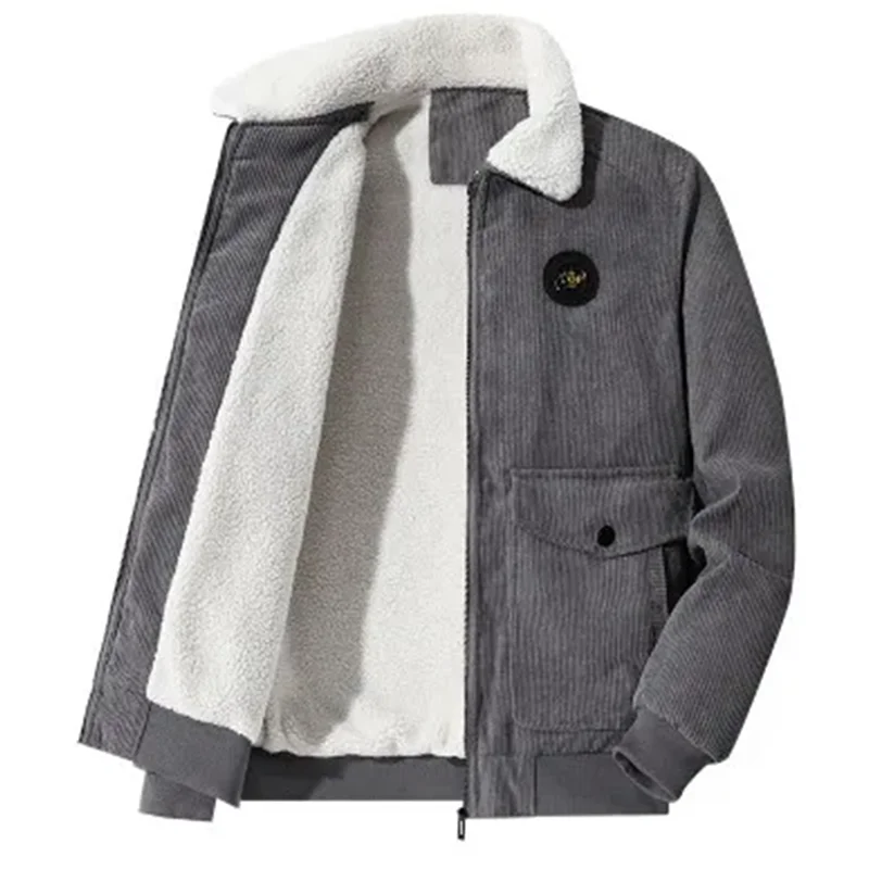 Elegante chaqueta de pana con forro polar - Imagen 5