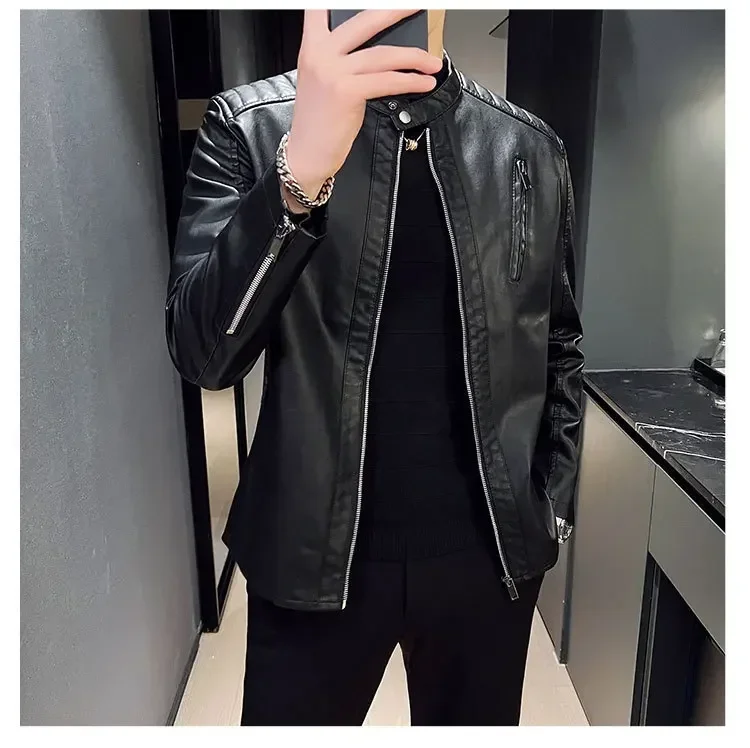 Chaqueta de cuero elegante - Imagen 7
