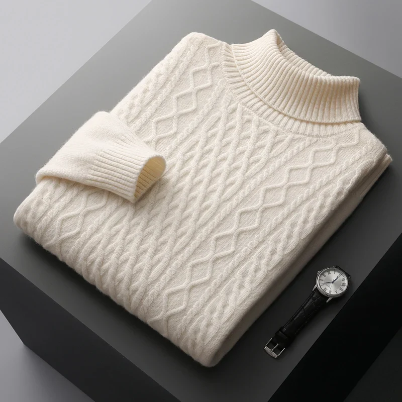 Jersey de cuello alto de lana Saint-Tropez - Imagen 8