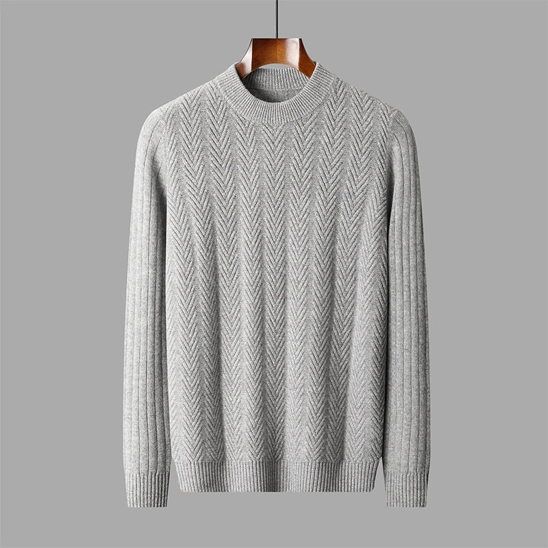 Elegante jersey de cachemira de punto grueso - Imagen 5