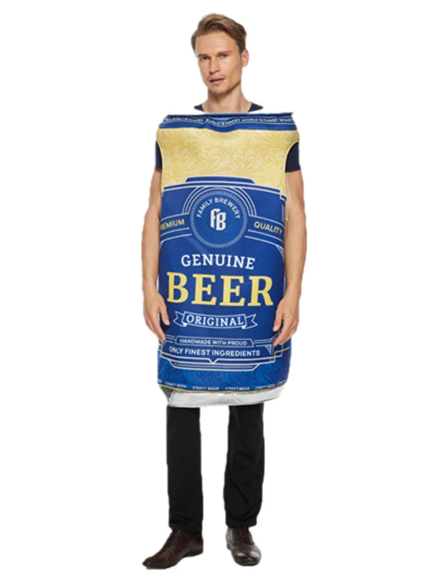 Déguisement adulte bière chope ou canette pour fêtes costumées - Imagen 5