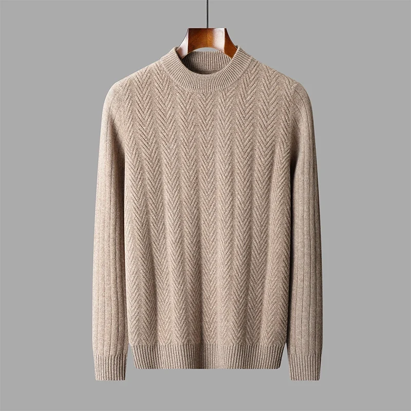 Elegante jersey de cachemira de punto grueso - Imagen 4