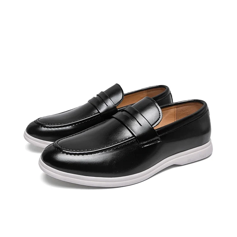 Mocasines de piel elegantes y formales para la oficina - Imagen 3