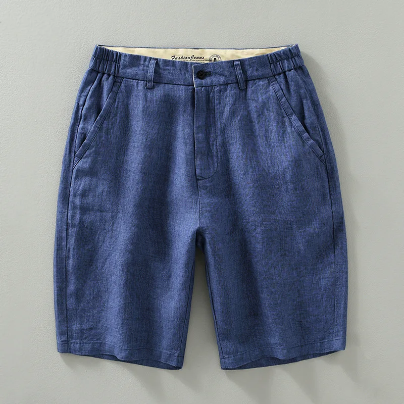 Pantalones cortos de lino de primera calidad - Imagen 3