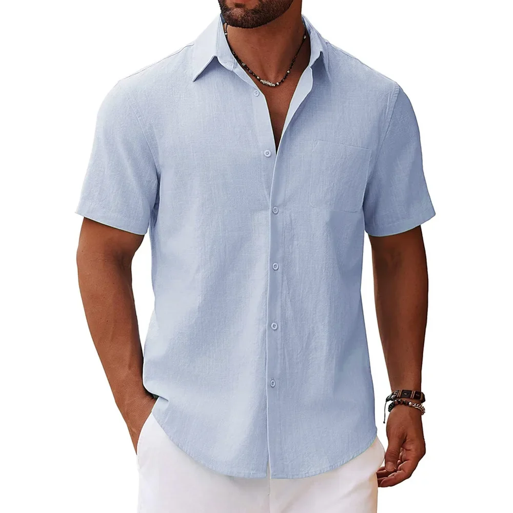 Camisa informal de manga corta para hombre - Imagen 4