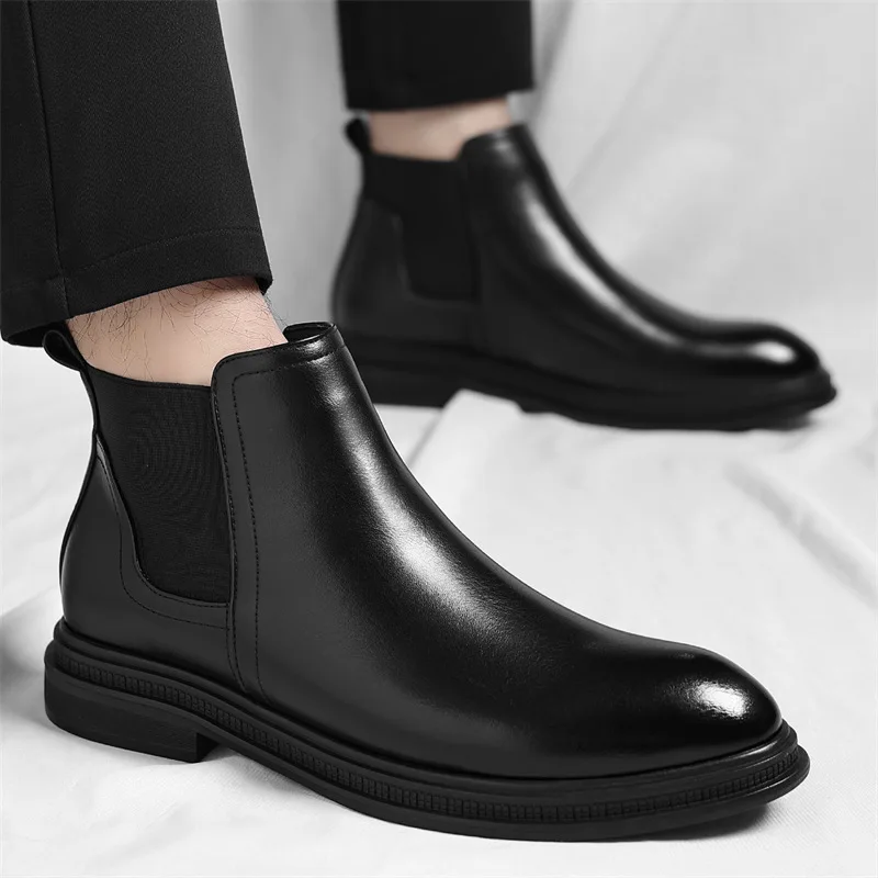 Botas de cuero para hombre - Imagen 6