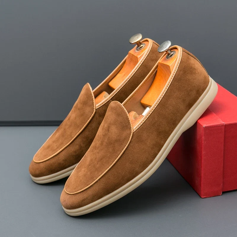 Mocasines elegantes de ante - Imagen 4