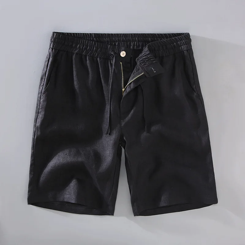 Pantalones cortos elegantes de lino - Imagen 4