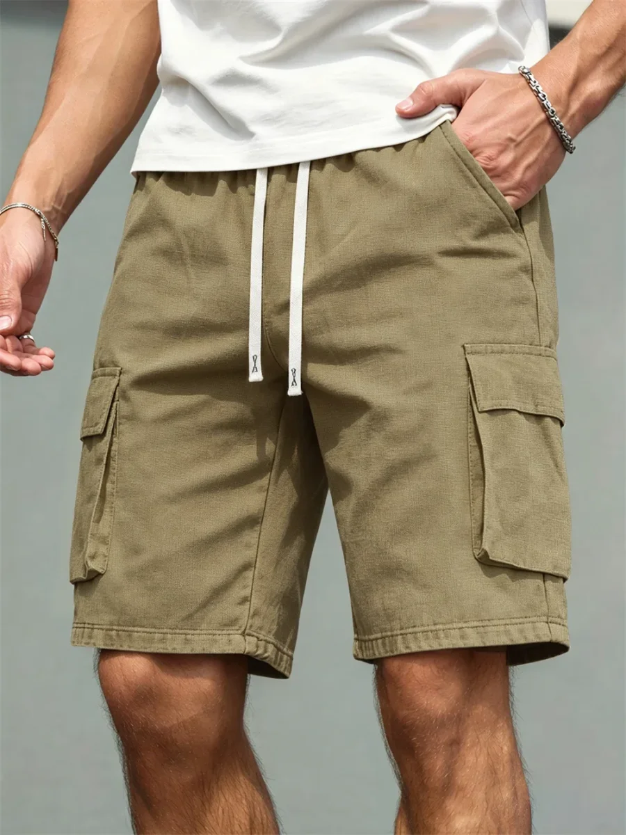 Pantalones cortos cargo elegantes - Imagen 4