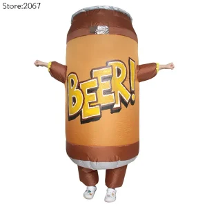 Déguisement gonflable Canette de Bière ou Boisson Énergisante Adulte