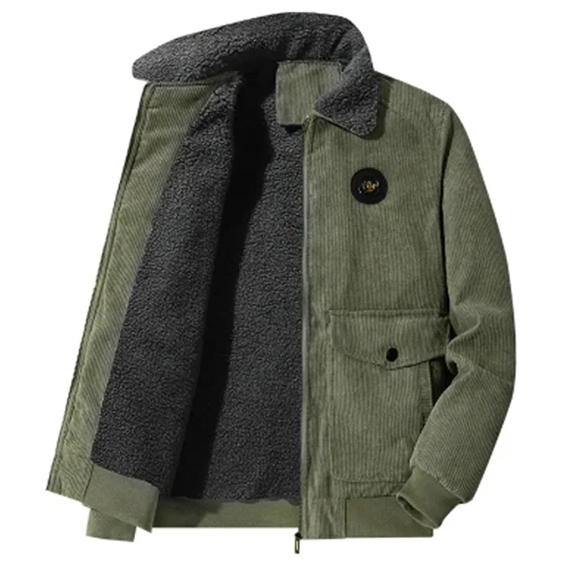 Elegante chaqueta de pana con forro polar - Imagen 6