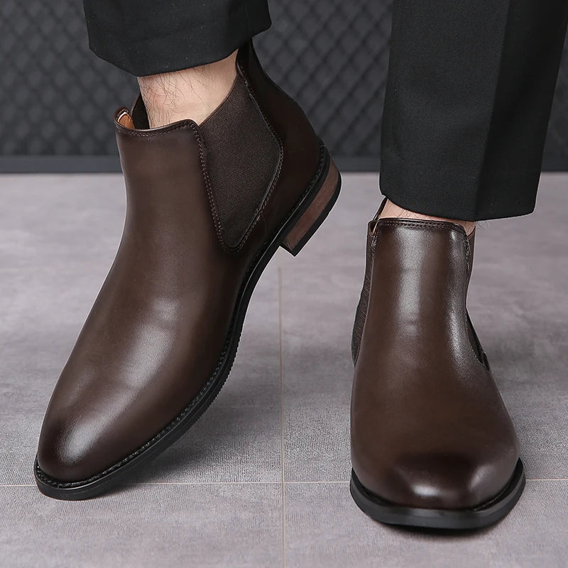 Botas elegantes de piel - Imagen 8