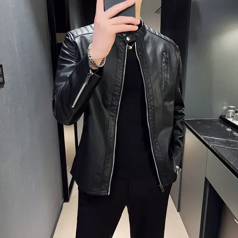 Chaqueta de cuero elegante - Imagen 6