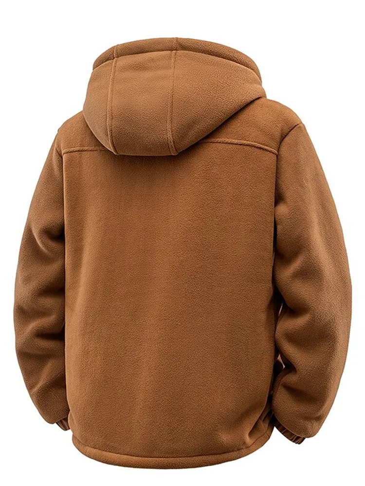 Elegante chaqueta de lana cortavientos - Imagen 7