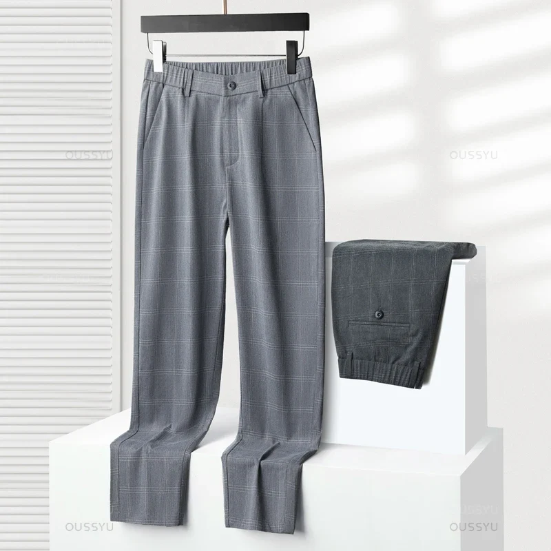 Pantalones elásticos a cuadros - Imagen 9