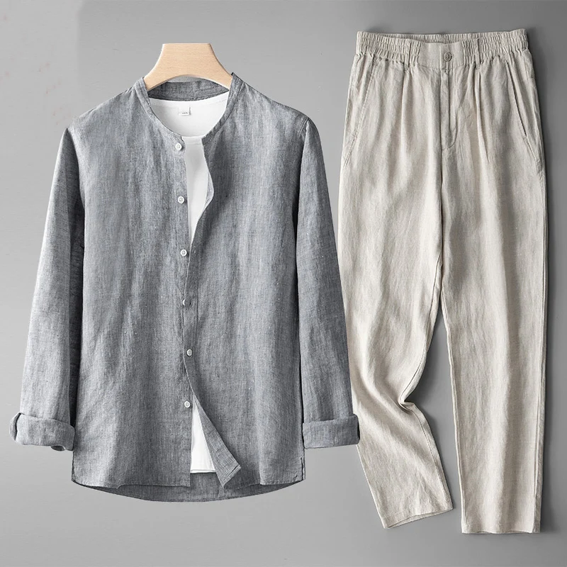 Conjunto de dos piezas de lino - Imagen 4