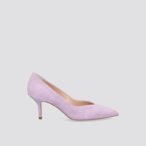 Zapato salón ante tacón medio