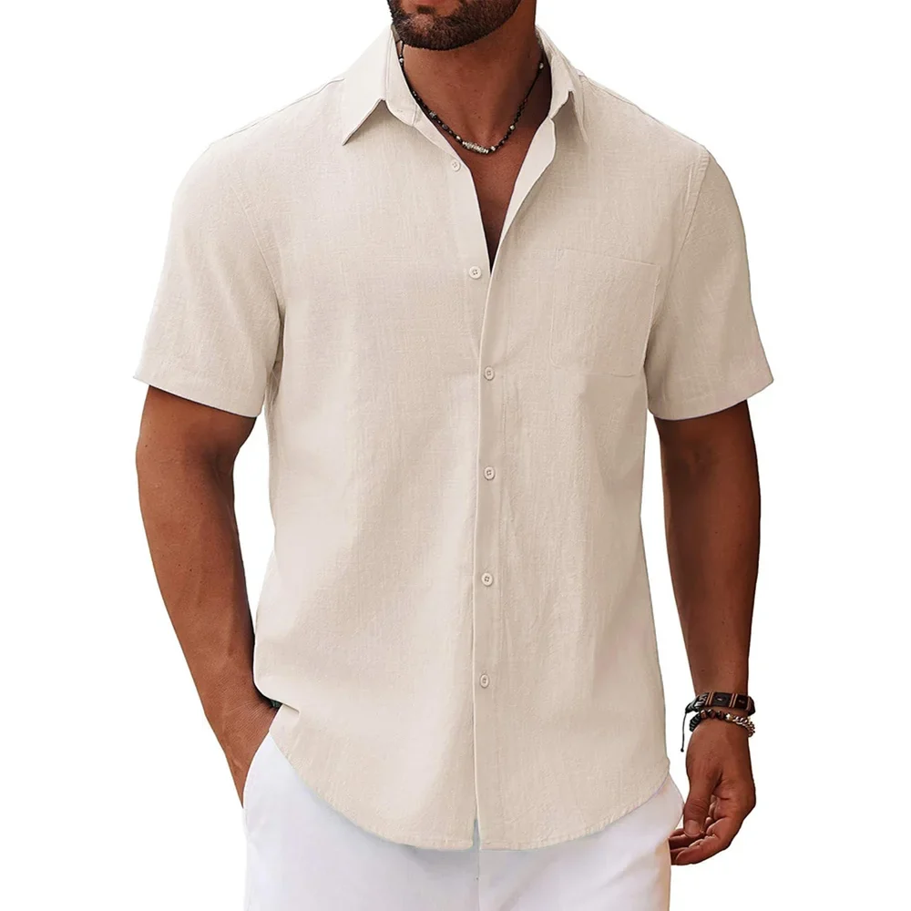 Camisa informal de manga corta para hombre - Imagen 3
