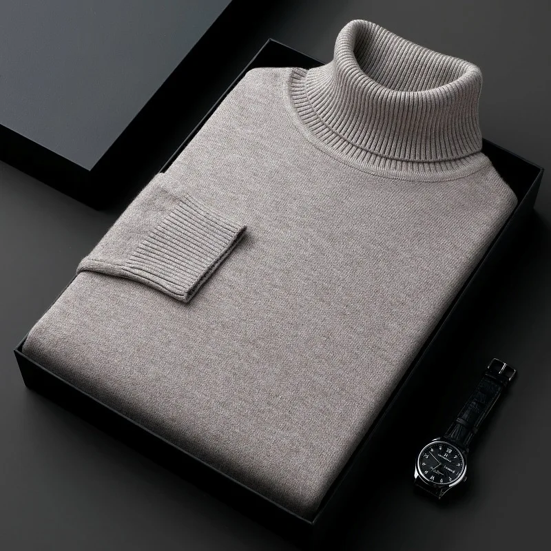 Jersey de cuello alto de lana informal - Imagen 7