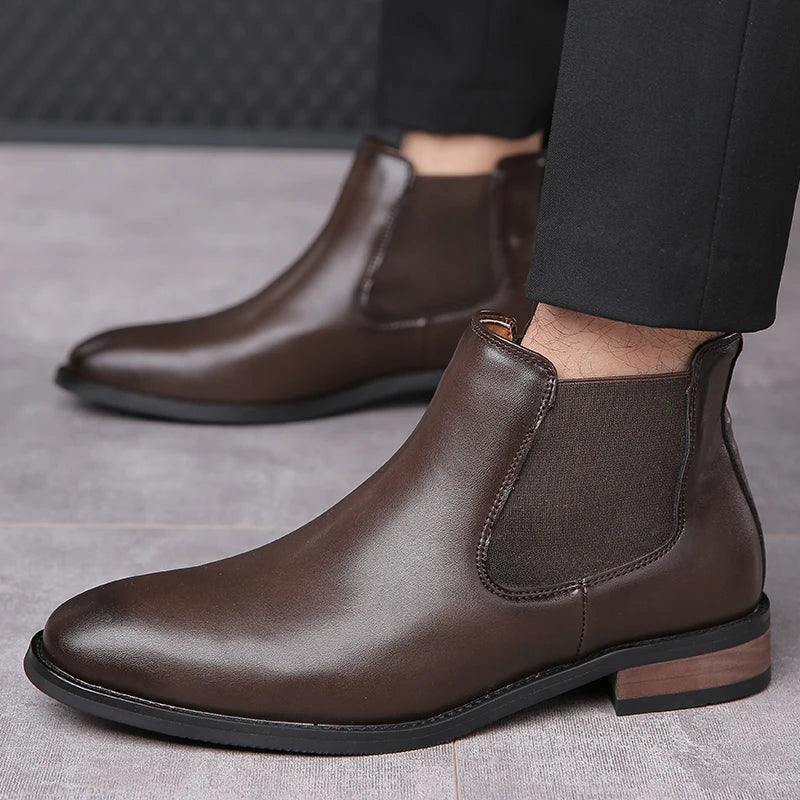 Botas elegantes de piel - Imagen 9