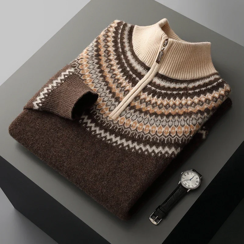 Elegante jersey de cachemira con cremallera - Imagen 5