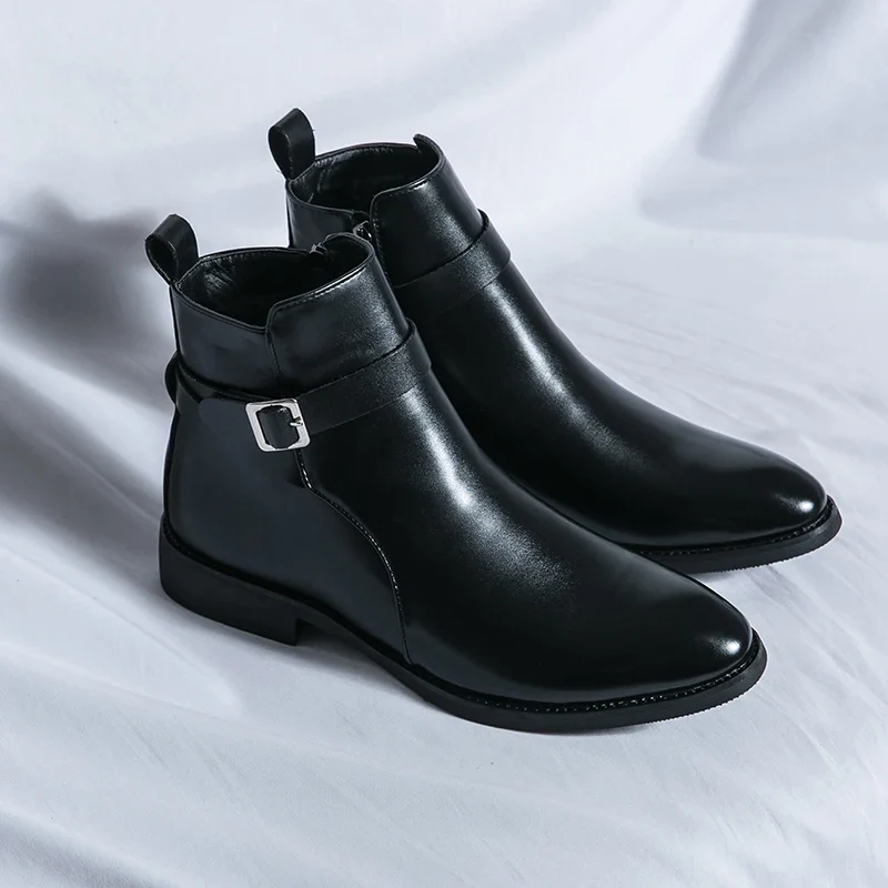 Elegantes botines de piel - Imagen 6