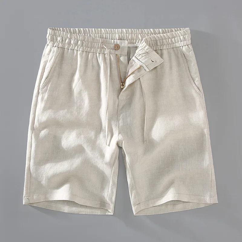 Pantalones cortos elegantes de lino - Imagen 5