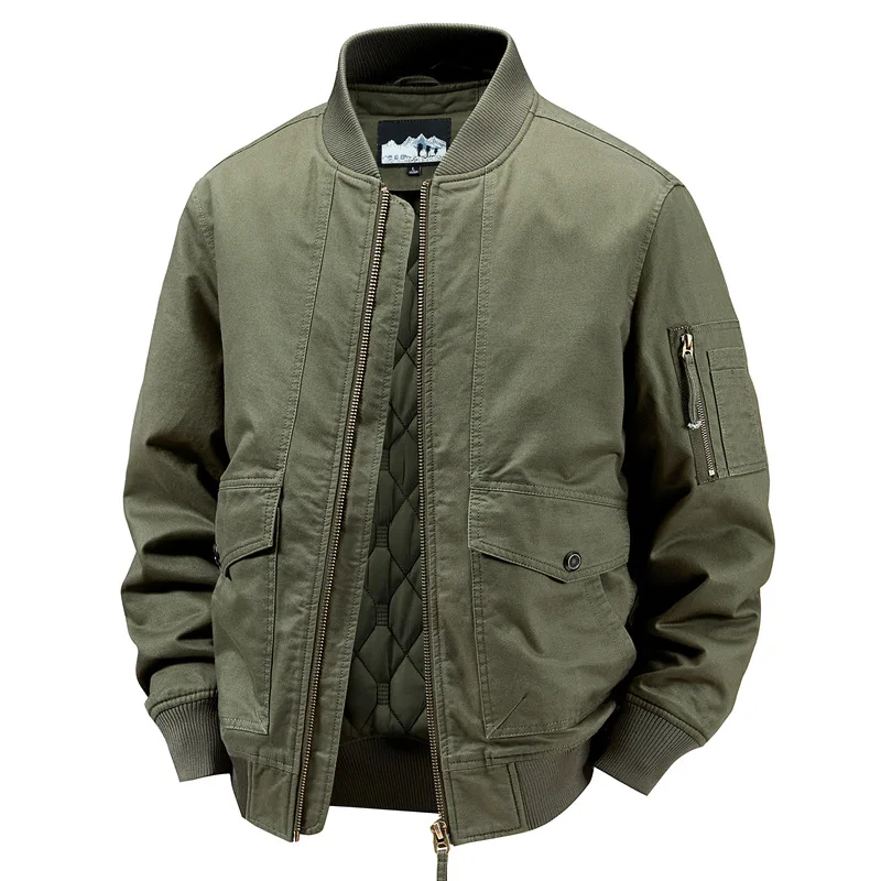 Elegante chaqueta bomber de algodón - Imagen 3
