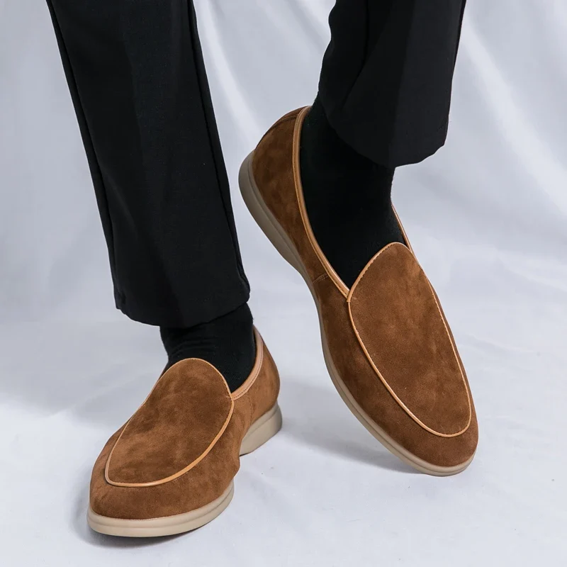 Mocasines elegantes de ante - Imagen 8