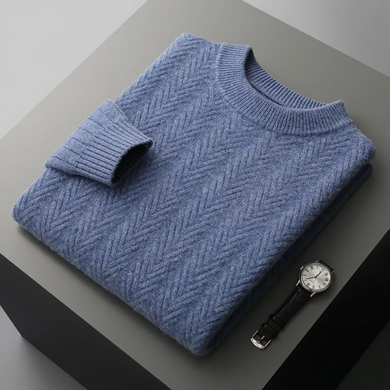 Elegante jersey de cachemira de punto grueso - Imagen 7