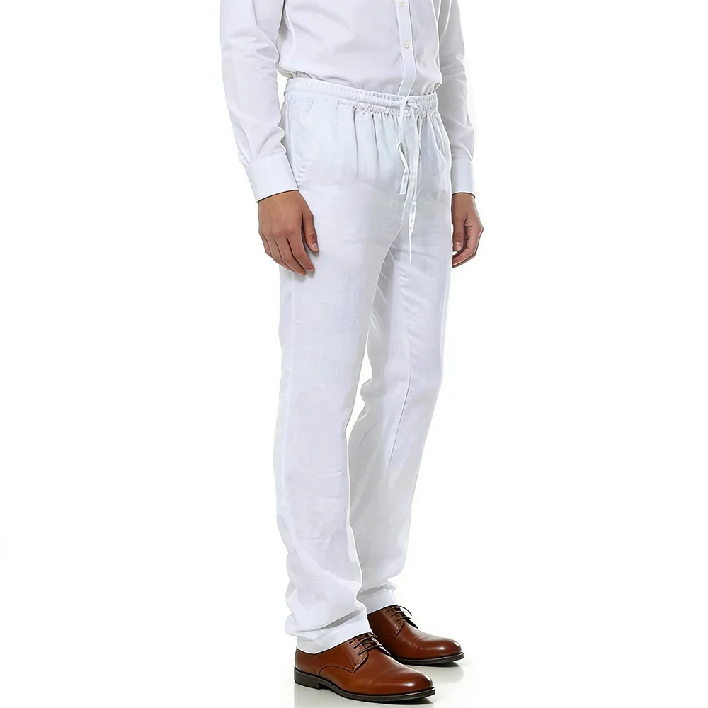 Pantalones de verano de algodón y lino - Imagen 9