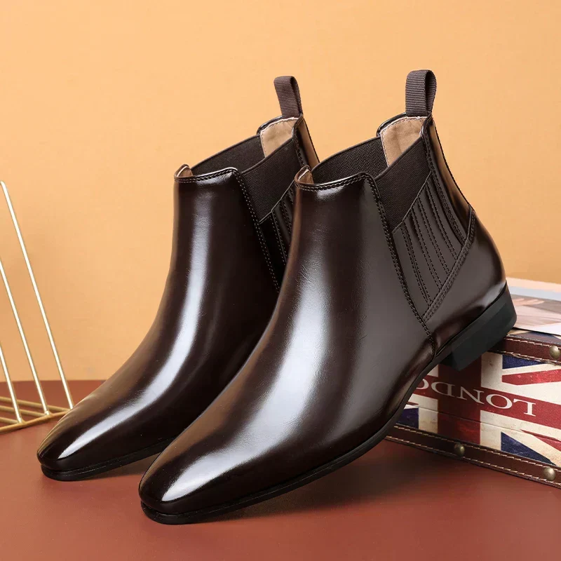 Botas elegantes de piel - Imagen 3