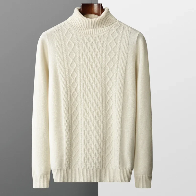 Jersey de cuello alto de lana Saint-Tropez - Imagen 4