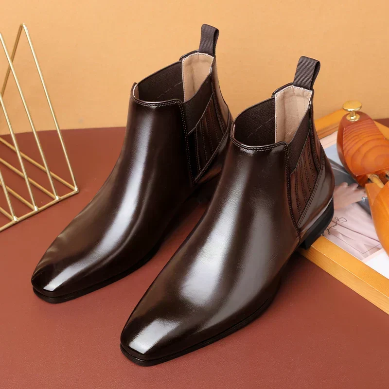 Botas elegantes de piel - Imagen 5