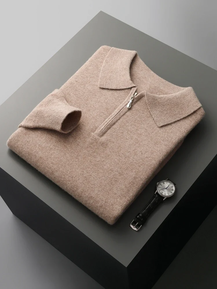 Elegante jersey polo de cachemira - Imagen 3